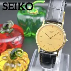 【希少・美品】セイコー ドルチェ クォーツ メンズ腕時計 レトロ ドレスウォッチ