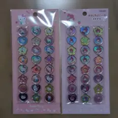 おはじきふうシール　24ピース キティ　マイメロ