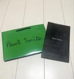 Paul Smith ショップ袋2枚セット 大(グリーン/ブルー)小(ブラック)のサムネイル