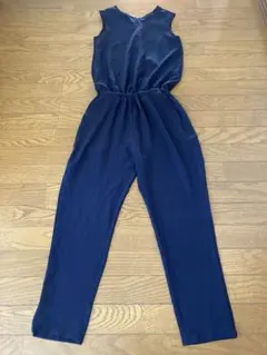 オールインワン　パンツドレス ネイビー