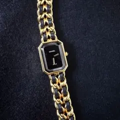 CHANEL オクタゴナルケース 時計 ゴールド/ブラック CHANEL オクタゴナルケース 時計 ゴールド/ブラック Mサイズ | Mercari