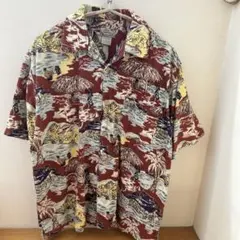 A loha HAWAIIAN ヴィンテージアロハシャツサイズＬのサムネイル