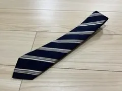 【スーツカンパニーSUIT COMPANY】ネクタイ ストライプ ネイビーのサムネイル