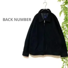 【BACK NUMBER】黒 ジップアップジャケット M ブルゾン　防寒　古着