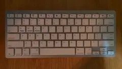 ワイヤレスキーボード US配列 ホワイト