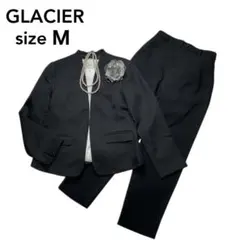 GLACIER グラシア　パンツスーツ　フォーマル　ノーカラー　M