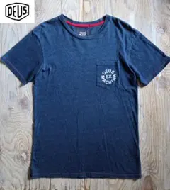 DEUS デウスエクスマキナ TRUE INDIGOポケットTEE S　古着のサムネイル
