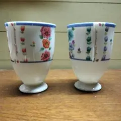 NARUMI 花柄陶器カップ 2個セット
