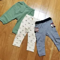 西松屋 バースディ ユニクロ ベビー用ボトムス 3着セット