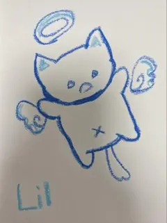 モモンガ 猫 天使 イラスト