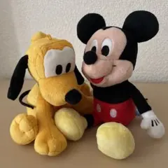 ディズニー　ミッキー　プルート　ぬいぐるみ　セット