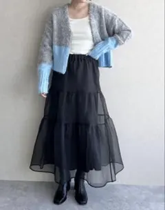 LOWRYS FARM オーガンジーボリュームスカート