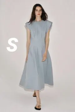ZARA ゴデットポプリンワンピース XS - メルカリ