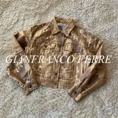 再値下　ジャンフランコフェレ　90万　ブルゾン　ジャケットジャンパーレザー羊革金 再値下 ジャンフランコフェレ 90万 ブルゾン ジャケット