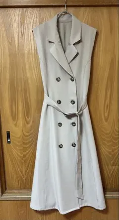 AZUL by MOUSSY トレンチワンピース ベージュ