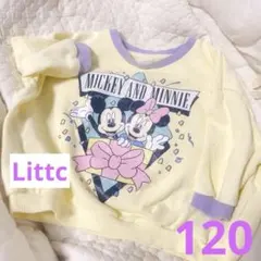 Littc リトシー ディズニー トレーナー ミッキー ミニー 90 しまむら