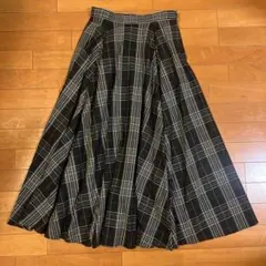 UNITED ARROWS チェック柄 フレアスカート 36