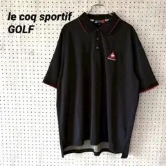 le coq sportif GOLF ポロシャツ（4L）半袖 ブラック ゴルフのサムネイル