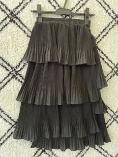 ティアードスカート　ブラック　新品