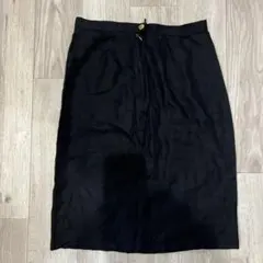 黒のタイトスカート 金色ボタン付き　SONIA RYKIELのサムネイル