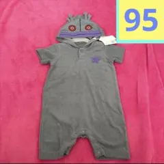 だだんだんアンパンマン　ダダンダンなりきりロンパースフードベビー服 半袖 夏95のサムネイル