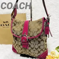 COACH Signature ShoulderBag Pink 2Way