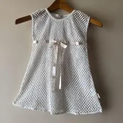 OLIVE des OLIVE メッシュワンピース ホワイト 100cmのサムネイル