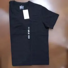 【新品未使用タグ付】無印良品 太番手天竺編みクルーネック半袖Tシャツ黒XXL