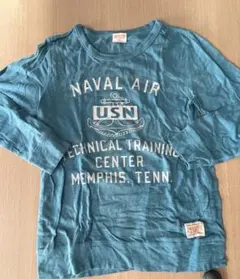 メンズ長袖カットソー水色　フリーサイズ