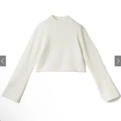 新品　未使用　白ニット　ショート丈　ニット　トップス　グレイル