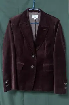 ユニクロUNIQLO/イネス/ジャケット/ワインレッド/コーデュロイ/S