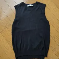ZARA KNIT ノースリーブ ブラック Mサイズ