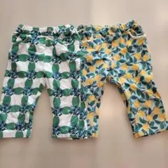 la poche biscuit 七分丈 パンツ 2枚セット90cm