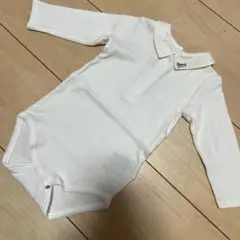 6M ベビーボディスーツ ロンパース フォーマル 襟付き ボンポワン 長袖 70