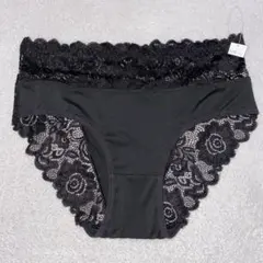 レース付きブラックショーツ Lサイズ