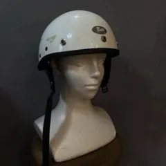 Sシェル！Bell Shorty 白ラメ ビンテージヘルメット ハーフヘルメット