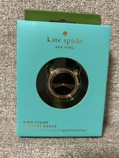 【kate spade new york】ネコ型スマホリング