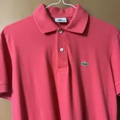 LACOSTE ラコステ ポロシャツ コーラルピンク☆レディースMメンズSくらい