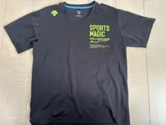 DESCENTE Sport Magicブラック Tシャツ