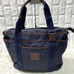 未使用級 ✨Orobianco ARINNA A4可 ビジネスバッグ ネイビー