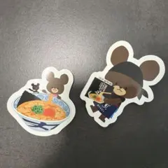 丸源ラーメン くまのがっこう スペシャルコラボ　オリジナルしおり　二枚