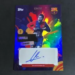 Saviola サビオラ Topps Team Set Auto サイン 直筆