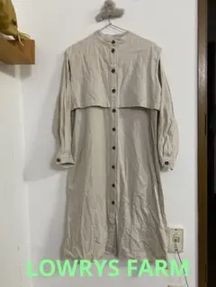LOWRYS FARM トレンチ風ワンピース　フリーサイズ