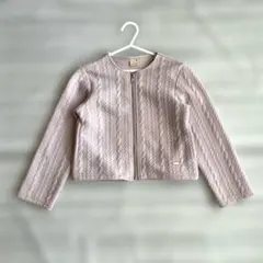 petit main キルティング 春 ジャケット 120 くすみピンク