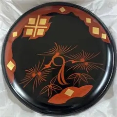 特選輪島塗 漆器 盛器 膳 平皿 赤 花柄【共箱共布】 - メルカリ