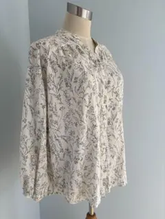 GLOBAL WORKグローバルワーク⭐︎さらさらリラックスプリントブラウスS長袖