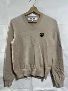 PLAY COMME des GARÇONS ベージュセーター Sのサムネイル
