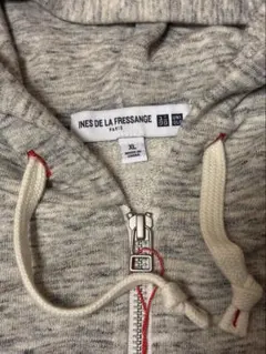 【新品】UNIQLO×INES スウェットフルジップパーカ