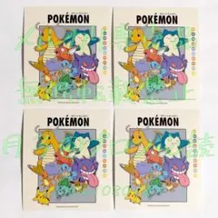 ポケモン　スリコ　ステッカー　集合　4枚セット