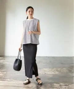 Noble トタンテレコタイトスカート ブラック